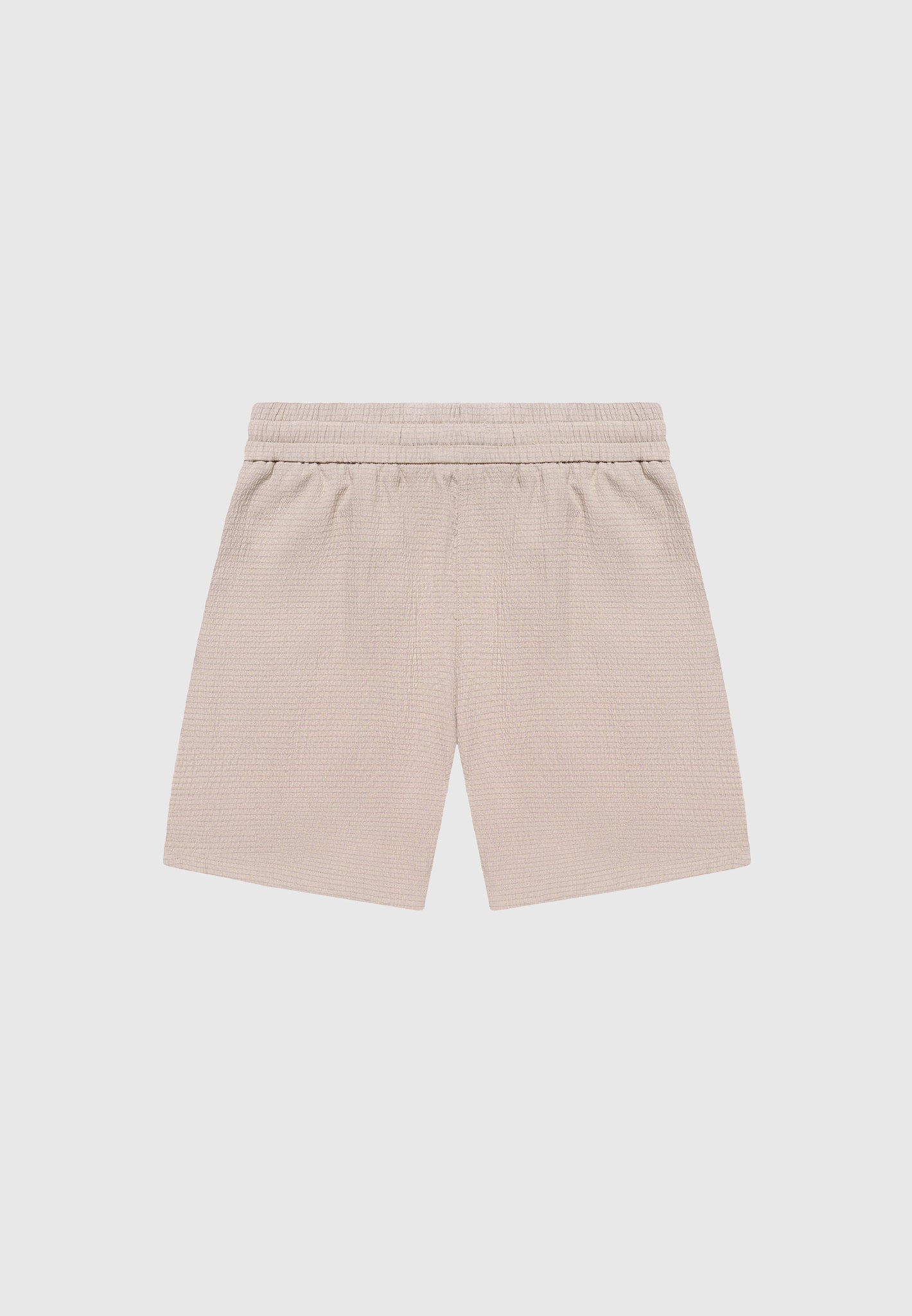 Seersucker Shorts - Taupe